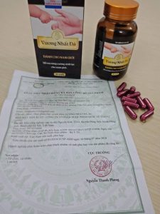 Giấy công bố chứng nhận của bộ y tế về sản phẩm Vương Nhất Đà